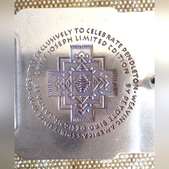 PENDLETON Chief Joseph Limited Edition Buckle and PEYOTE BIRD Western Belt 42 - Picture 3 of 10